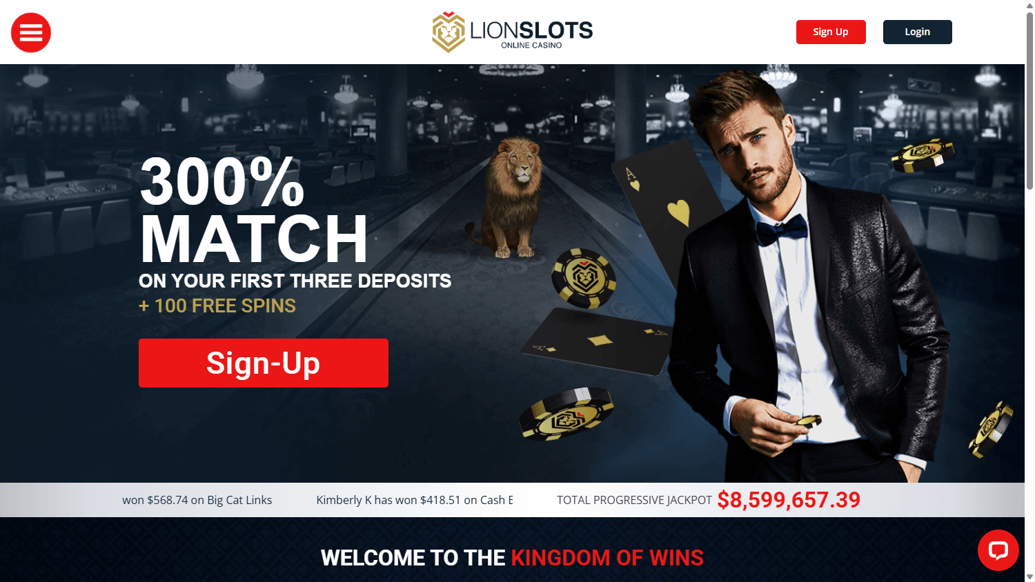 Lion Slots Online Casino Desktop screenshot
